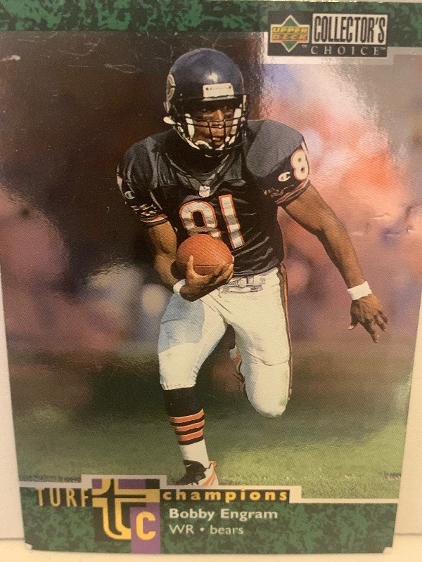 lot 211 image: BOBBY ENGRAM CHICAGO BEARS ROOKIE  1996 UPPER DECK COLLECTORS CHOICE