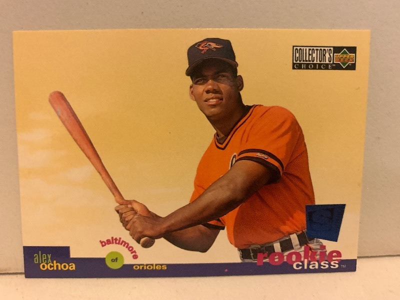 lot 153 image: UPPER DECK COLLECTORS CHOICE ALEX OCHOA ROOKIE CLASS  BALTIMORE ORIOLES BASEBALL CARD