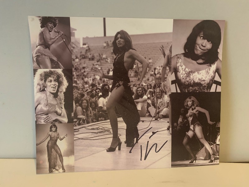 lot 69 image: Tina Turner 8x10 Photo with Signature