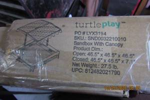 lot 291 image: TURTLE PLAY SANDBOX CANOPY