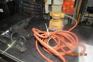 lot 46 image: DEWALT PALM SANDER NO NAME DRILL
