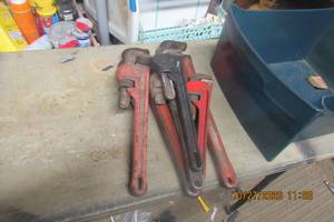 lot 150 image: PIPE WRENCHES