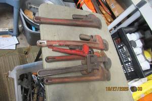 lot 151 image: PIPE WRENCHES