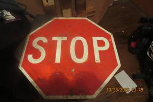 lot 260 image: STOP SIGN ROUTE 66 OPEN ROAD