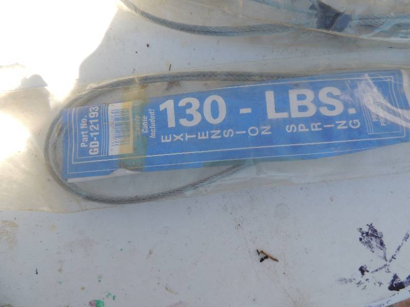 lot 116 image: garage door 2 ft. springs and 2 safety cables