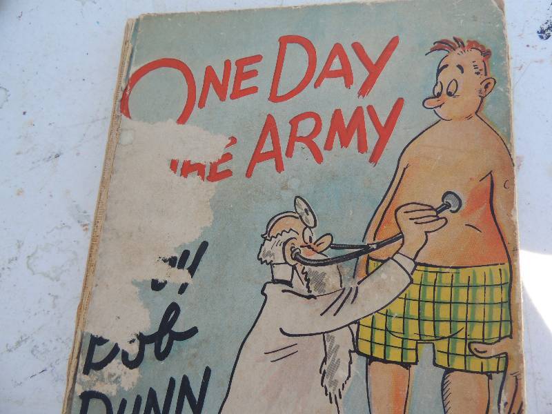 lot 122 image: Vintage ONE DAY IN THE Army 1944 - bob dunn,  Local draft board #2