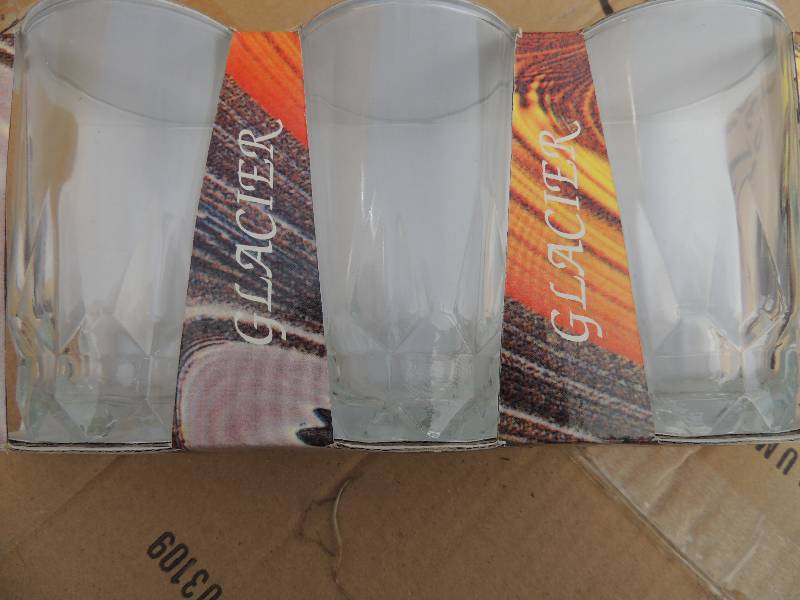 lot 203 image: Glasier Exclusive glassware  4 PER PACK,  3 PACKS  NEW