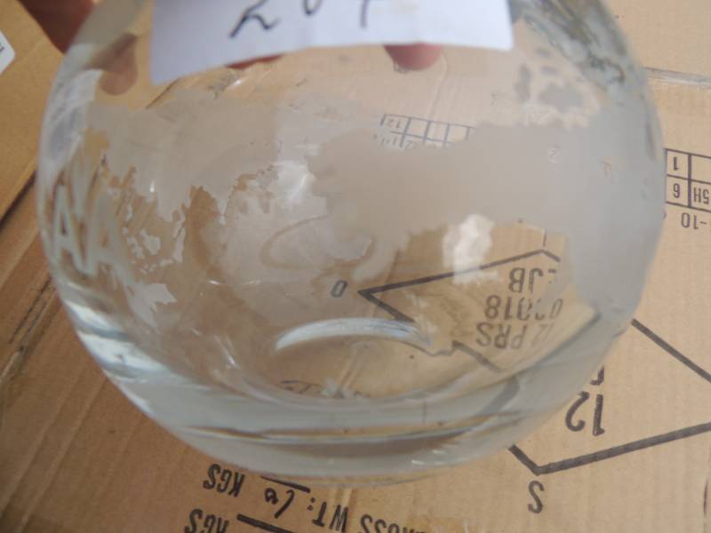 lot 204 image: American Airlines  ETCHED GLASS BOWL