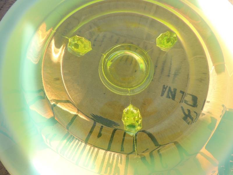 lot 267 image: VASELINE GLASS -COVERED BUTTER DISH