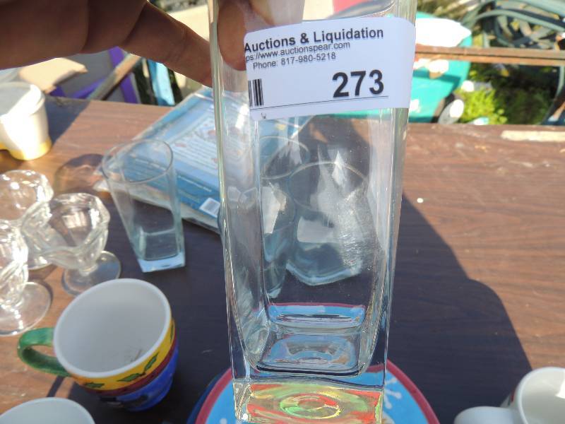 lot 273 image: 5 glasses, 3 sherbet