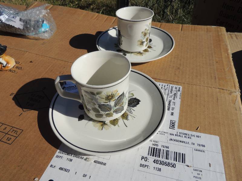 lot 348 image: 2 cup and saucers  WILDMOOR Johnson Bros made in England