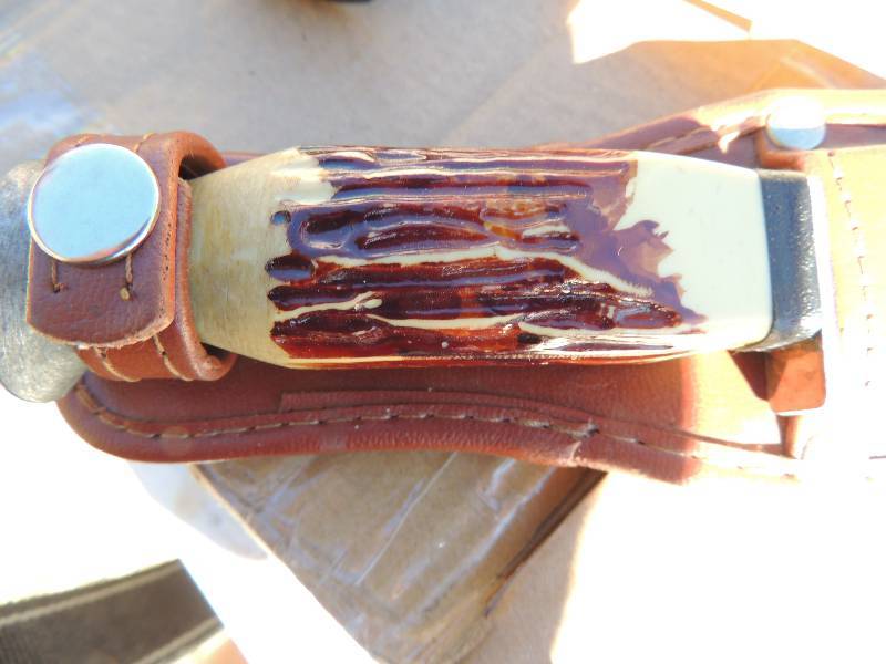 lot 360 image: 3 KNIVES - BK HANDLEY, BONE HANDLE AND  Kirpan Dagger Knife