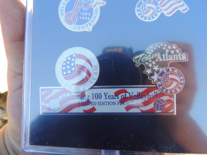 lot 381 image: 4 sets of 100 years of volley ball PIN SETS
