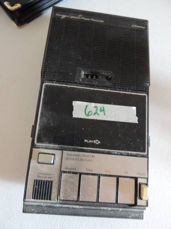 lot 624 image: Cassette Recorder ( JC Pennys)