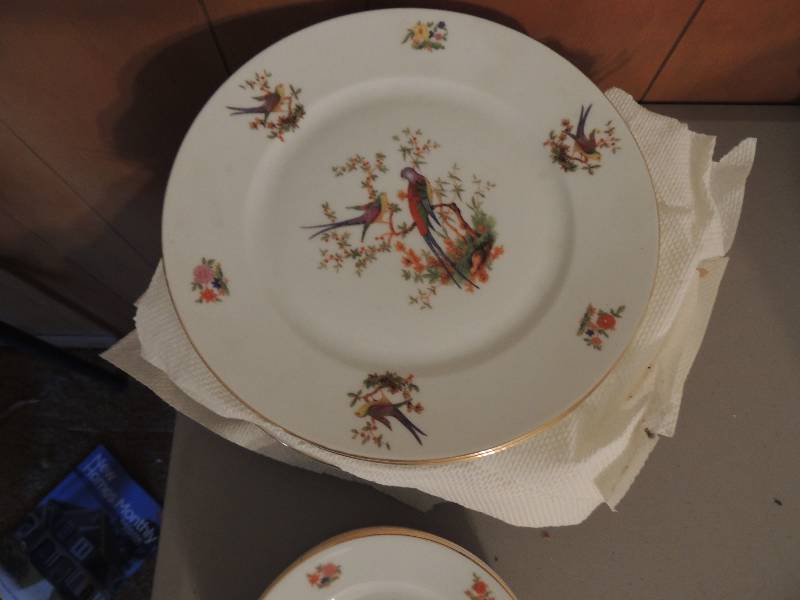 lot 707 image: Bohemia Czech Slovakia The Eaton 8 saucers 9 plates