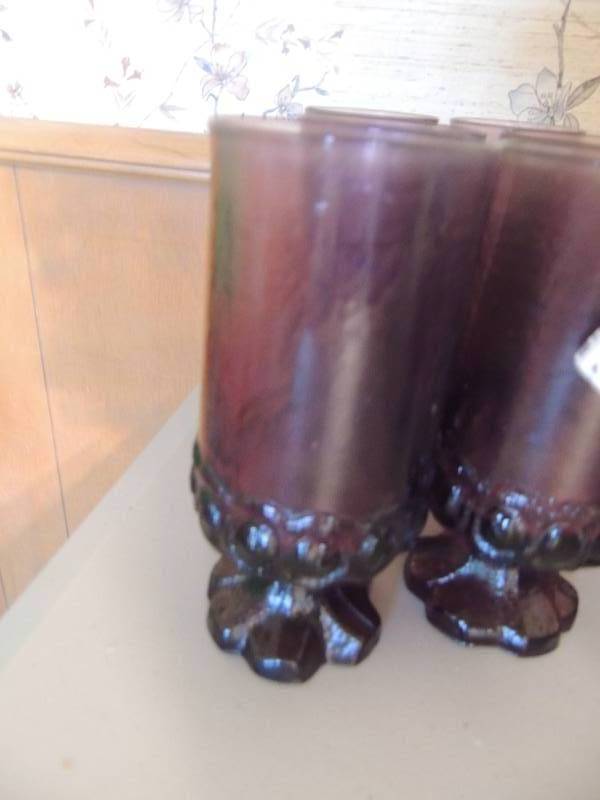 lot 746 image: 6 glasses Amethyst colored