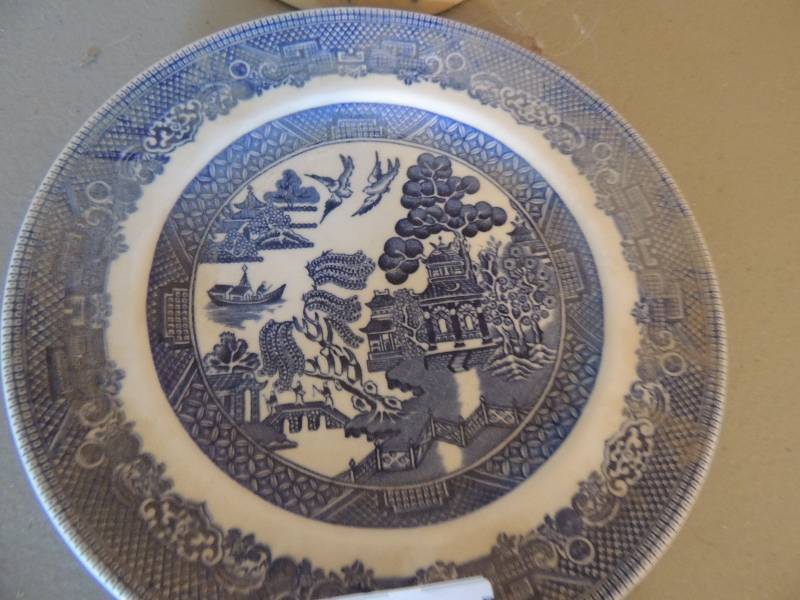 lot 779 image: Johnson brothers  blue will server and 1 German stein