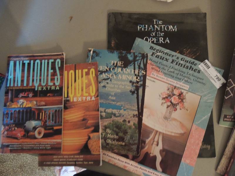 lot 790 image: Books- Misc. 2 antique, Phantom of the Opera, etc.