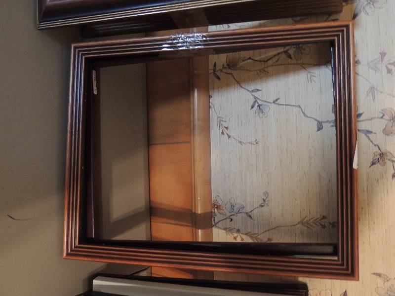 lot 944 image: 2 11 x 14 brown picture frames