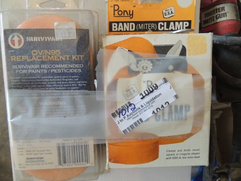 lot 1012 image: OV N95 replacement kit, pony band clamps, generations of love picture frame