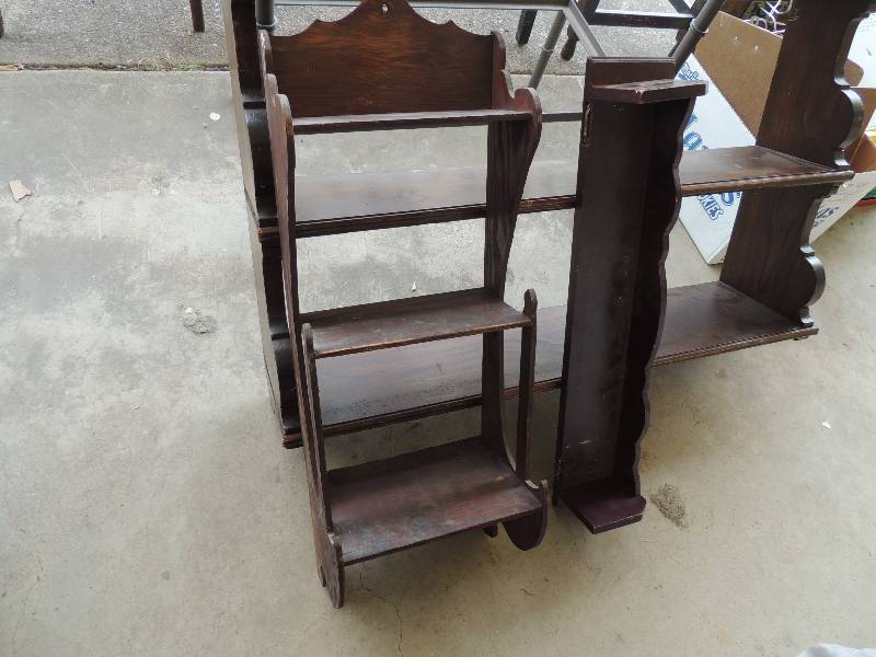 lot 341 image: Hanging shelves x 2