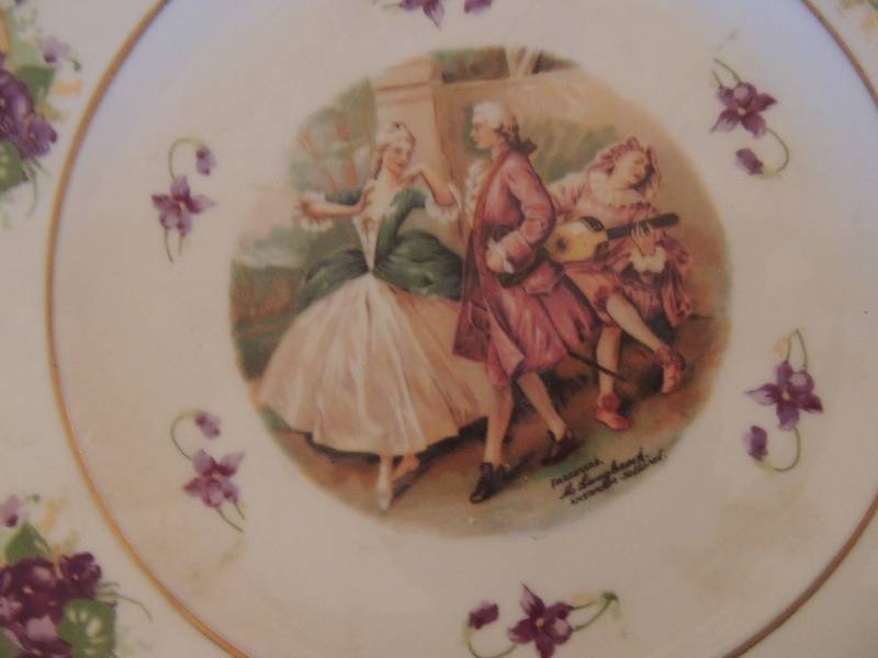 lot 850 image: Porcelain plate Amsterdam Holland and Imperial picture by A Long Bach