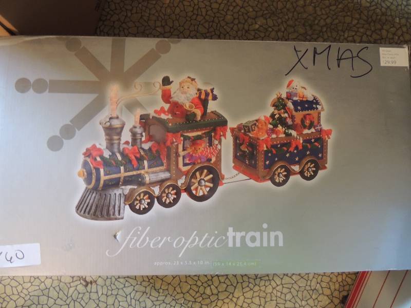 lot 860 image: Christmas fiber optic train
