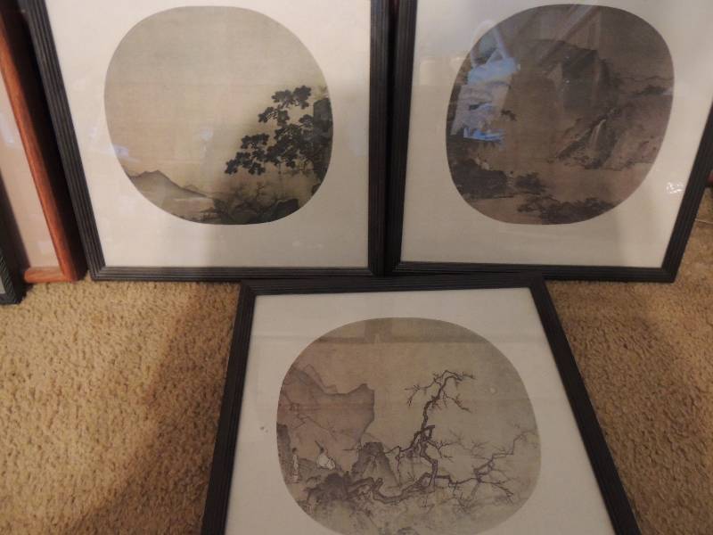 lot 870 image: 3 lithograph  landscapes
