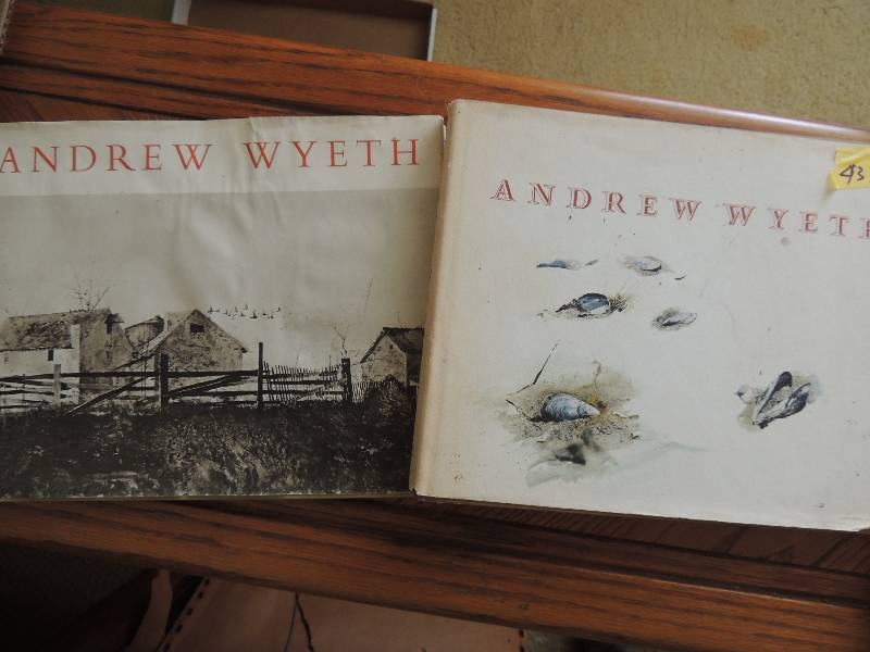 lot 433 image: Dry brush and pencil drawing by Andrew Wyeth- Boston museum