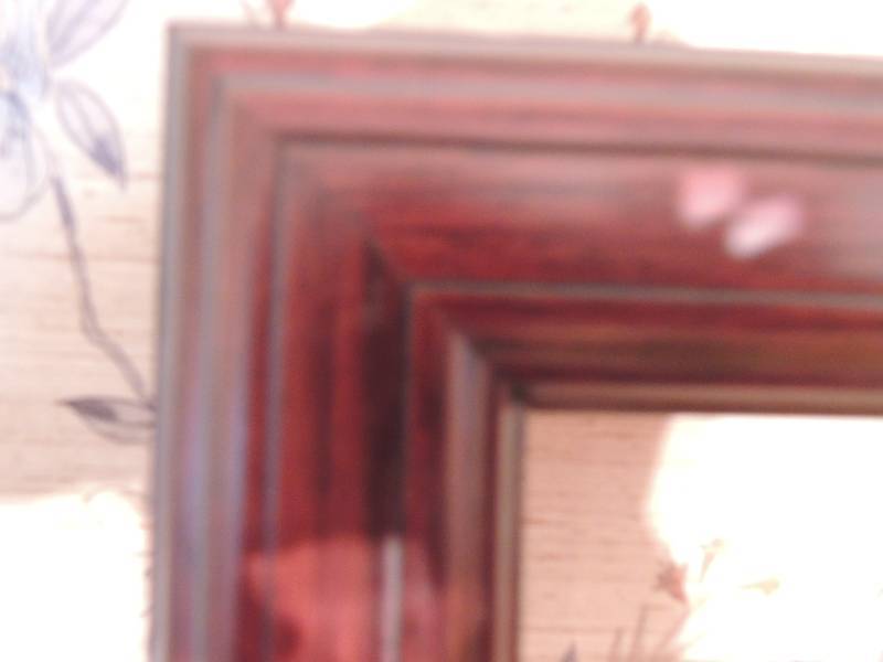 lot 893 image: set of 2 cherry wood frames 18 x 24