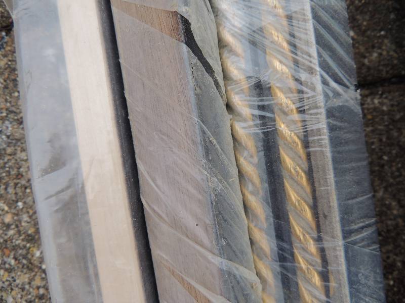 lot 904 image: Bundle of black and gold trim