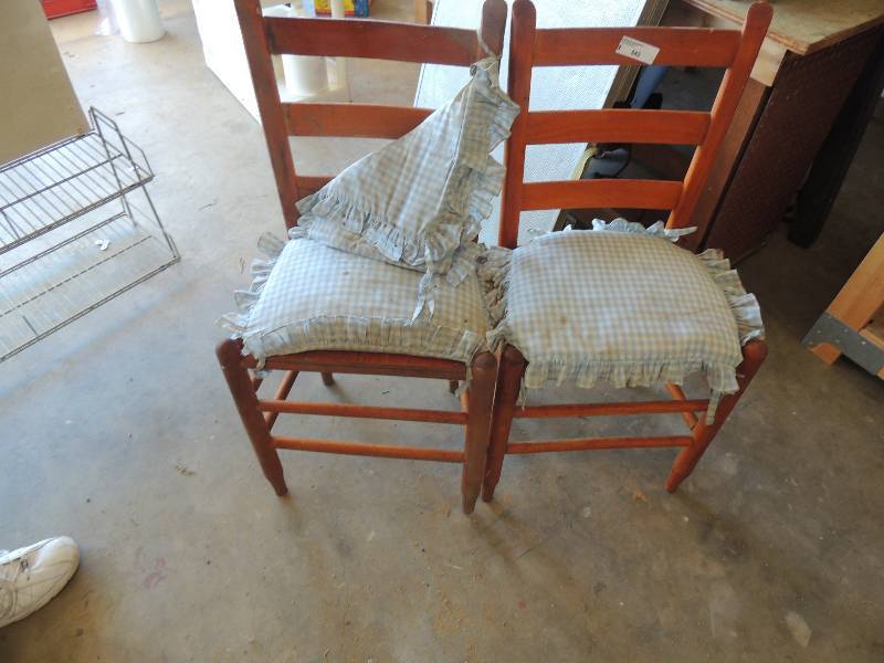 lot 543 image: 2 light blue chairs