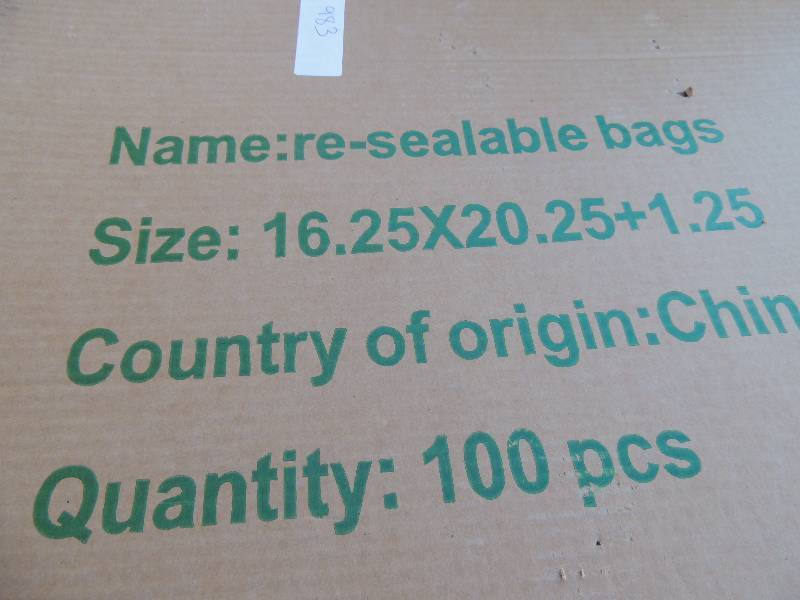 lot 983 image: 5 boxes of resealable bags various sizes