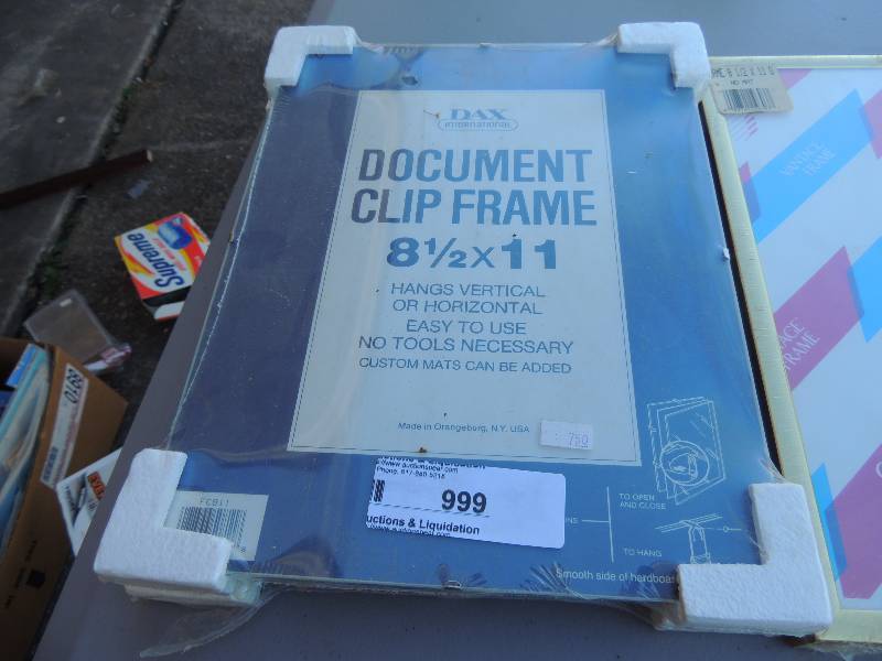 lot 999 image: 8 12 x 11 frame x 2. 8 x 10 & 5 x 7 box frame