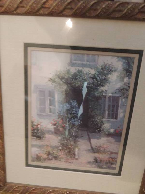 lot 1095 image: 2 Photo art cowboy and rosebush 246 of 250 x 3 Windsor 11x14, 5x7 and 16x20