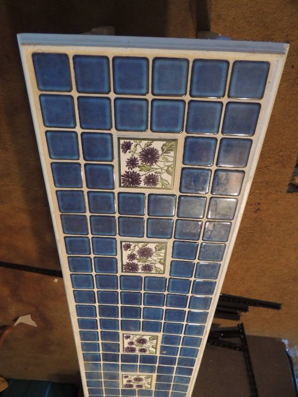 lot 1110 image: Entry hall table tile top 48x15 30H