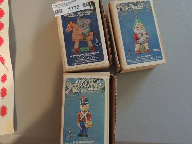 lot 1172 image: ALBERTA ceramic molds  QTY 3