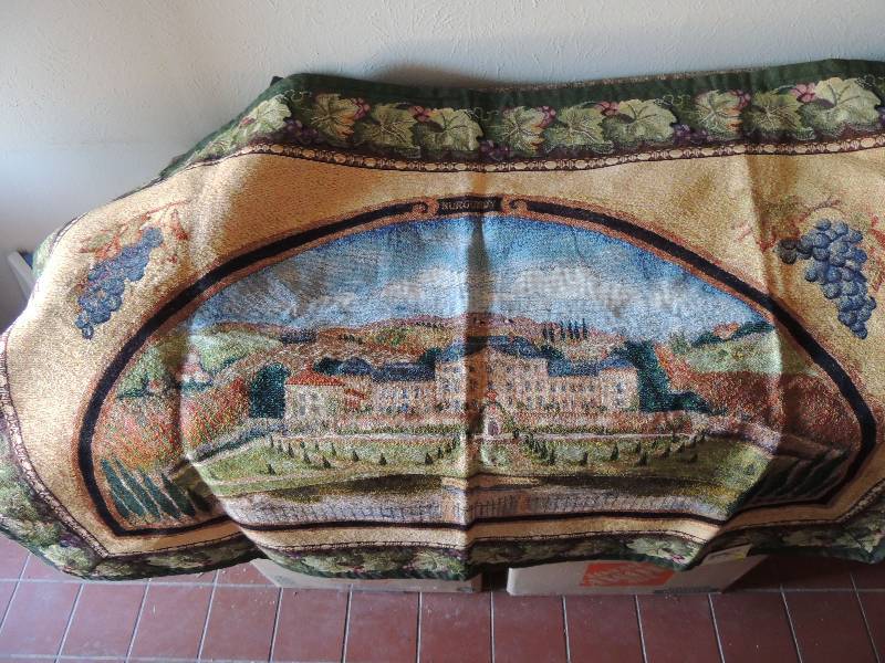 lot 1190 image: Burgundy Tapestry 54 x 38