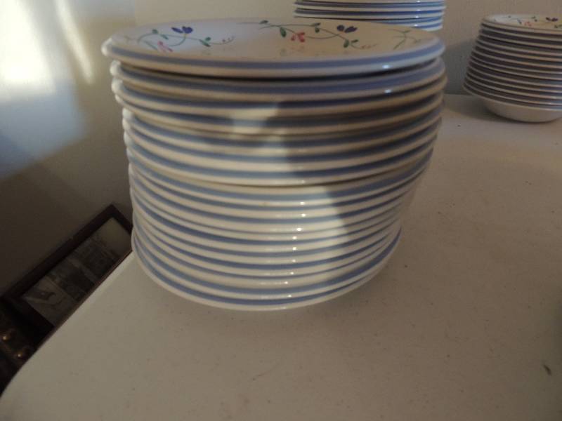 lot 1227 image: Allegro stoneware Hearthside design  dishware-17 salad plates