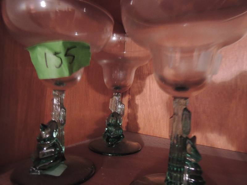 lot 155 image: 3 Siesta on the Cactus Margarita glasses