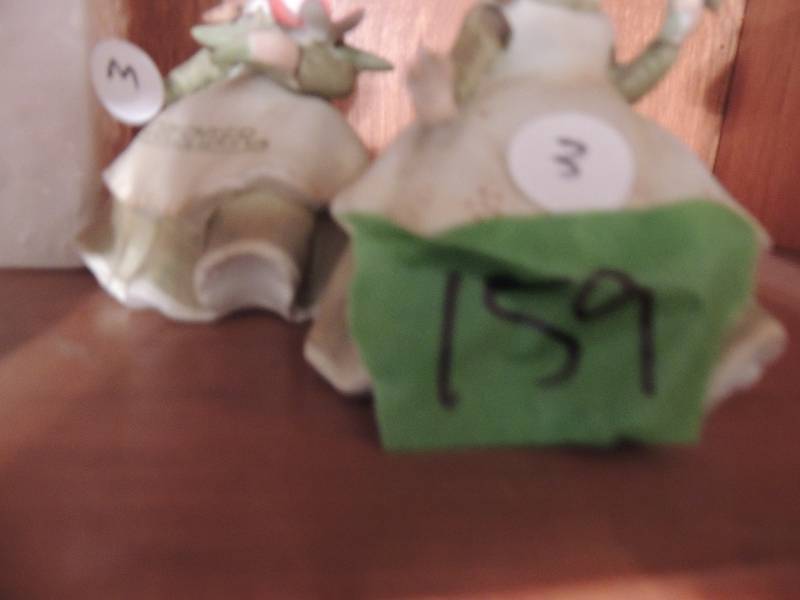 lot 159 image: Figurines made in China by GEO, 2 Lefton, 3 Christmas