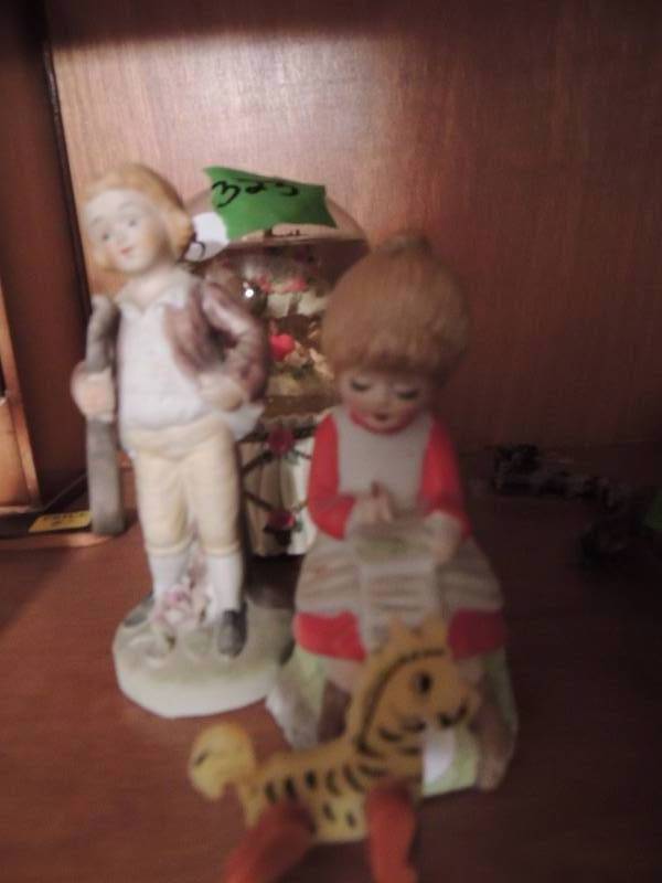 lot 323 image: Snow globe, and bells