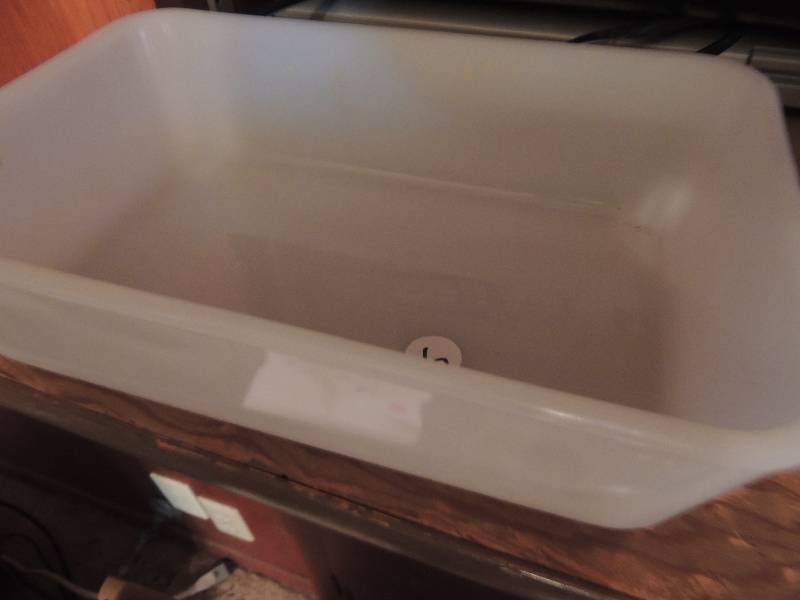 lot 185 image: Glassbake DIVIDED DISH      PYREX baking dish