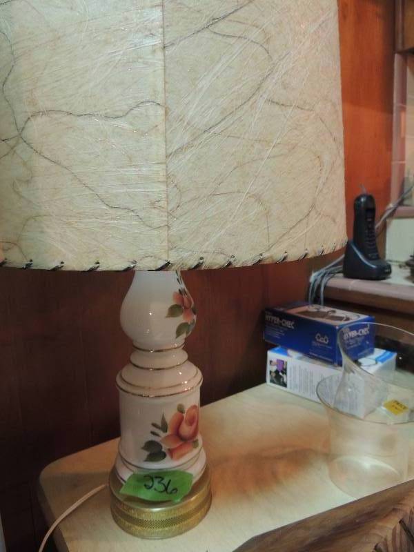 lot 236 image: Flower lampshade