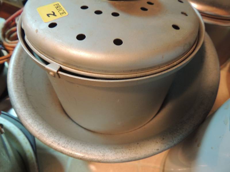 lot 247 image: 2 metal mixing bowls