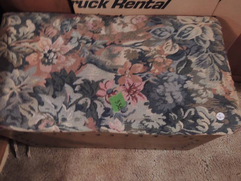 lot 338 image: wooden blanket chest