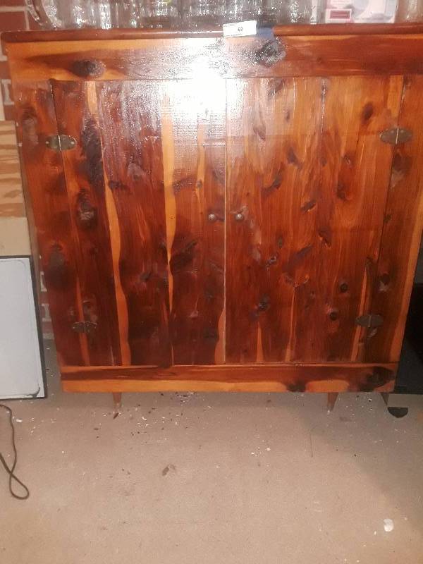 lot 69 image: Cedar cabinet