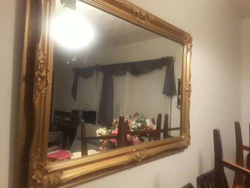 lot 299 image: Large Mirror in 24 x 36 gold frame