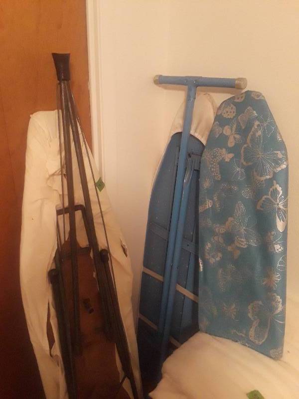 lot 374 image: 2 full size ironing boards 1 tabletop