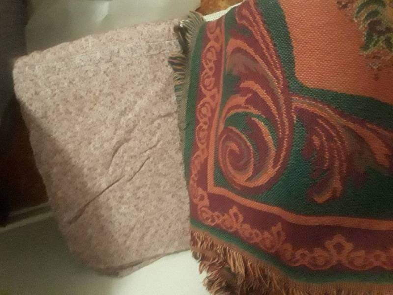 lot 372 image: 2 throw blankets